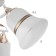 Elena chandelier 3x60W E27 white/gold 45x45x23cm