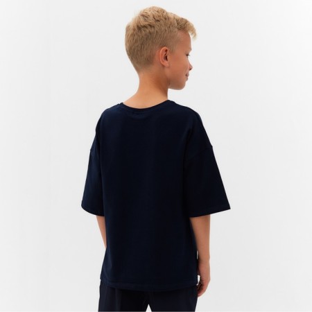 Children's Minaku T -shirt, Blue color, height 146 cm-3
