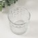 Bank for candles glass "Flower" transparent 200 ml 7.5x7.5x8.2 cm