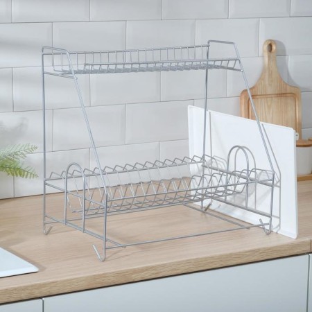 Dishes for dishes with a pallet 2-tier, 24 × 40 × 38 cm, chrome-2