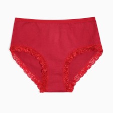 Panties female color red, size 48-50