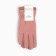 Gloves Female two -layer minku waterproof, size 6.5, pink color
