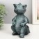 Figure "Dragon" 18x10x10 cm, dark green