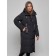 Coat insulated winter female, size 42, black color