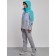 Ski costume female winter, size 46, green color