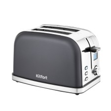 Toster KitFort KT-2036-5, 950 W, 8 frying modes, 2 toasts, display, graphite color