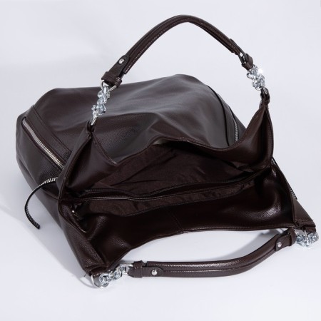 Love bag with lightning, brown color-4