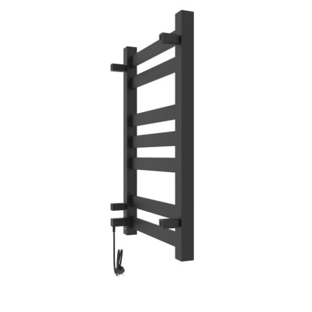 Two electric heated towel rail Laris Hephaestus ChKCh, 500x800 mm, 7 crossbars, right, black-13