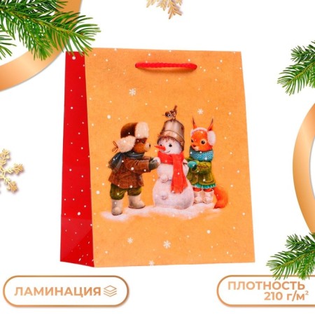 Gift Package "Beast at the Snowman", 18 x 22.3 x 10 cm