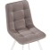 Stool on a metal frame chilli metal/velor, white/beige 43.5x50x87.5 cm