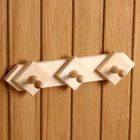 Hanger 3 hooks, linden "Dobroparov"-1