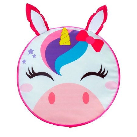Soft toy-Pufic "Unicorn", 40 × 40 cm, pink color-1