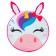 Soft toy-Pufic "Unicorn", 40 × 40 cm, pink color