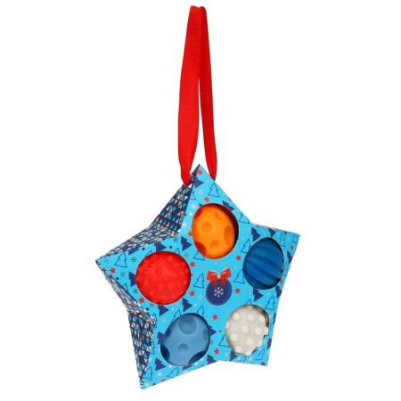 Gift set of developing, tactile balls of crumb I am a “magic star” 5 pcs., Blue color-13