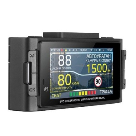 DVR + Radar detector Ibox Evo Laservision WiFi Signature Dual, GPS 1920x1080, 170 ° 10-6