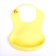 Bibslate for feeding silicone with pocket, yellow color