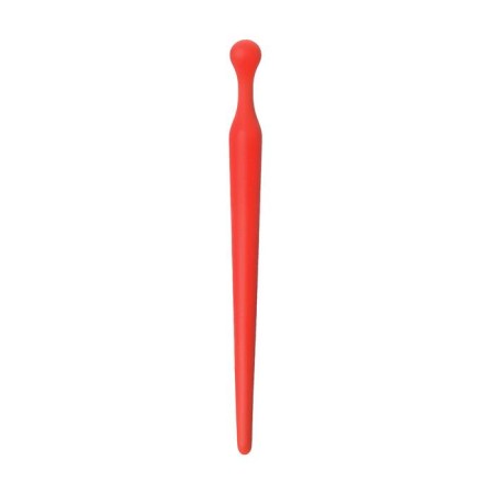 Toyfa Black & Red Urethral Plag, silicone, red color, 8 cm-1