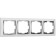 Frame for 4 posts WL03-FRAME-04-WHITE, white color