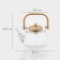 Glass teapot with a bamboo lid and a metal filter Bellatenero Octan, 800 ml