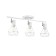 Louisiana lamp 3x60W E14 white/chrome