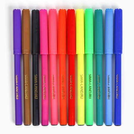 Flomasters 12 colors in the box "September 1: Bukibyaki"-1