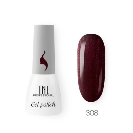 TNL Mini Gel-Lila “8 Senses”, No. 308 Shimmer Wine, 3.5 ml