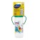 A bottle for feeding with handles and silicone nipple, 250 ml, from 6 months, MIX color