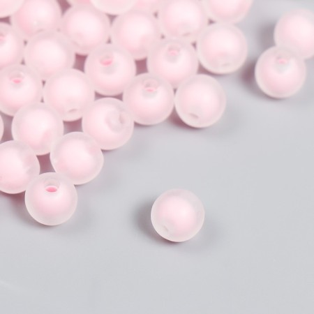 Busins ​​plastic "Pink" matte 20 grams d = 0.8 cm