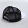 Men's cap with a straight visor Overhat, white color, mesh, rr 56