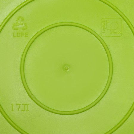 The underwear basket is soft, 17 l, 33 × 33 × 24.5 cm, the color is bright green-5