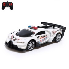 Radio -controlled “Police” machine works on batteries, white color