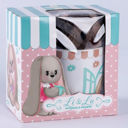 Набор "Зайка Li" игрушка в кружке-9