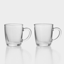 Set of glass mugs BASIC, 340 ml, 2 pcs