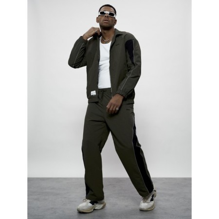 Male tracksuit, size 50, khaki color-14