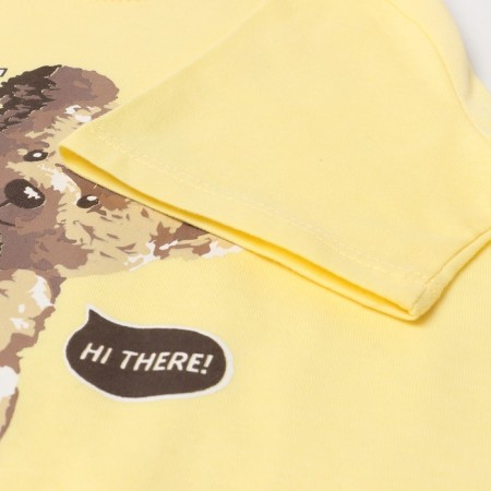 T -shirt for nursery, yellow color/What S Up, height 128 cm-3