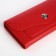 Women's wallet on magnet, red color