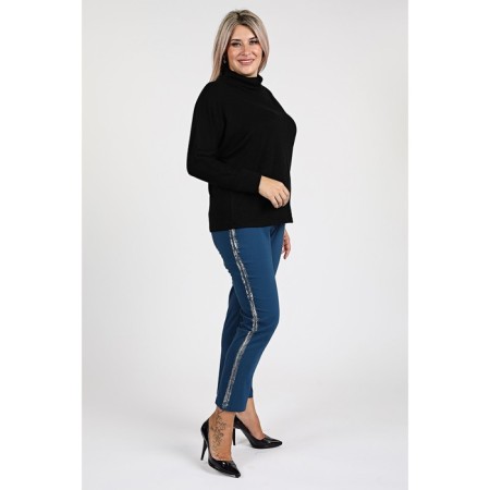 Women's turtleneck, size 52, black color-3