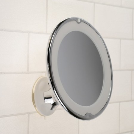 Luazon KZ-13 mirror, subvite, wall, 18 diodes, 3 glow modes, from batteries 3*aaa-2