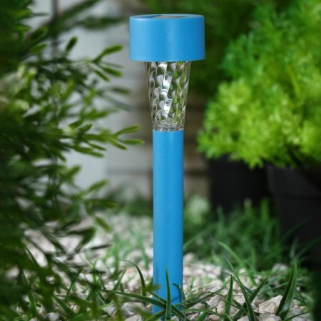Garden lamp on the sunny battery "Blue Trapezius", 4.5 × 30 × 4.5 cm, 1 LED, glow white-2