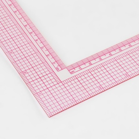 Line for cutting and sewing, premium, 21.5 × 21.5 cm, thickness 1.5 mm, color transparent-1
