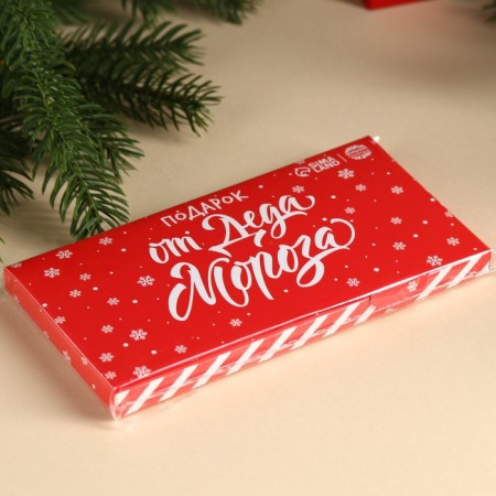 Milk chocolate "From Santa Claus" in a postcard with a pocket for money, 70 g.-6