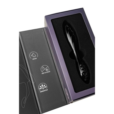 Bilateral phallimitator Satiffyer Dazzling Crystal 1, 18.5 cm, glass, black color-3