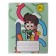 Notebook 12 sheets large cage "Funny kids", a beam coated cardboard, block 65g/m2, 5v mix