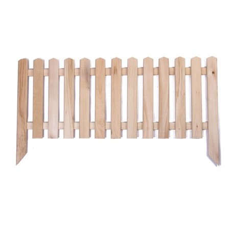 Decorative fence, 45 × 110 cm, 1 section, wood, "pyramid", Greengo-6