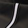 Glass woven soft 40mm*5 ± 1 -yard strip black/white au