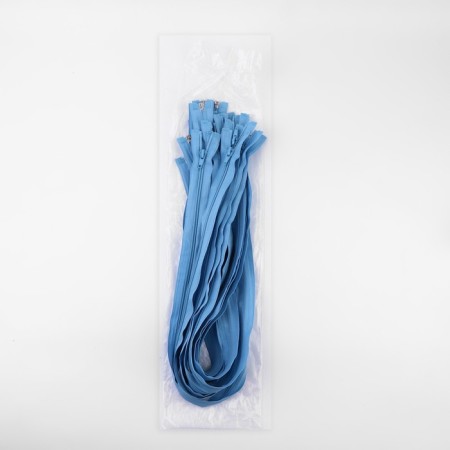 Lightning "Spiral", No. 5, detachable, automatic lock, 80 cm, blue color-2