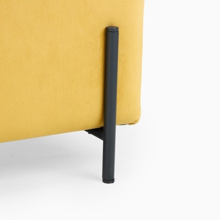 Bange with storage of Andres 460, Ultra Mustard fabric-4