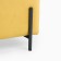 Bange with storage of Andres 460, Ultra Mustard fabric