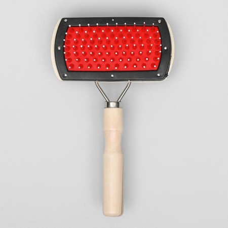 Bilateral brushes with a wooden handle, 10 x 17 cm-8