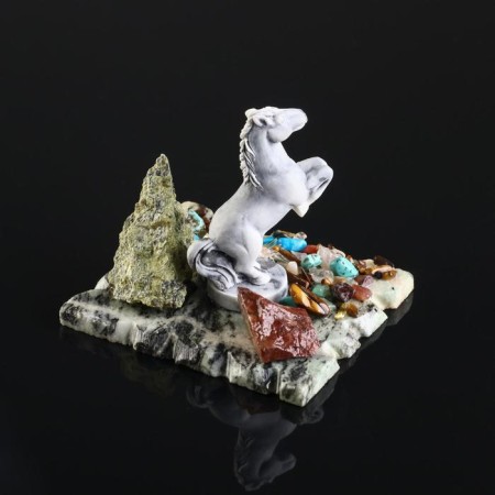 Souvenir "Horse on the Highs", coil, marble-2